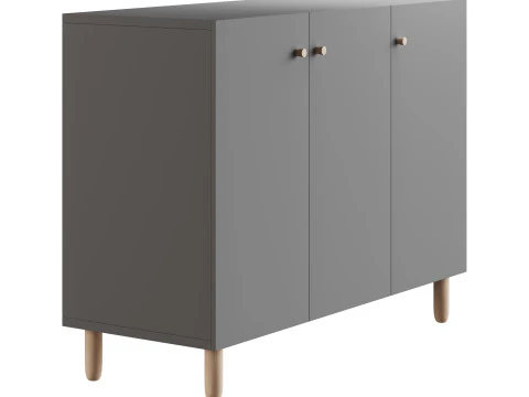 Hanna s Cabinet 2 Grey 3D Model