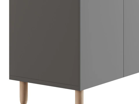 Hanna s Cabinet 2 Grey 3D Model