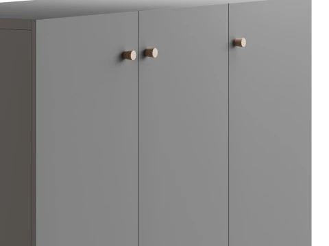 Hanna s Cabinet 2 Grey 3D Model