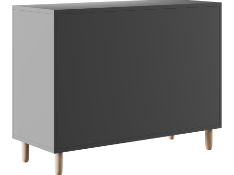 Hanna s Cabinet 2 Grey 3Dモデル