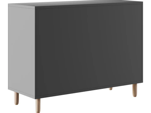 Hanna s Cabinet 2 Grey 3D Model