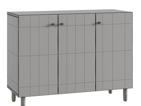 Hanna s Cabinet 2 Grey 3Dモデル