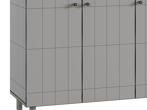 Hanna s Cabinet 2 Grey 3Dモデル
