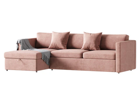 Harris Leather Sofa 3 3D Model
