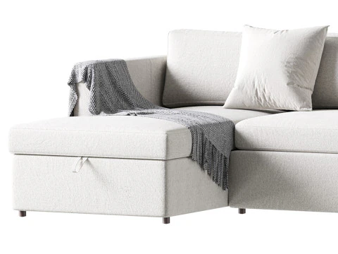 Harris Leather Sofa 3 3D Model