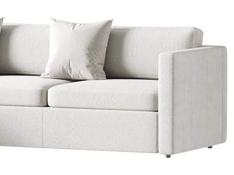 Harris Leather Sofa 3 3D Model
