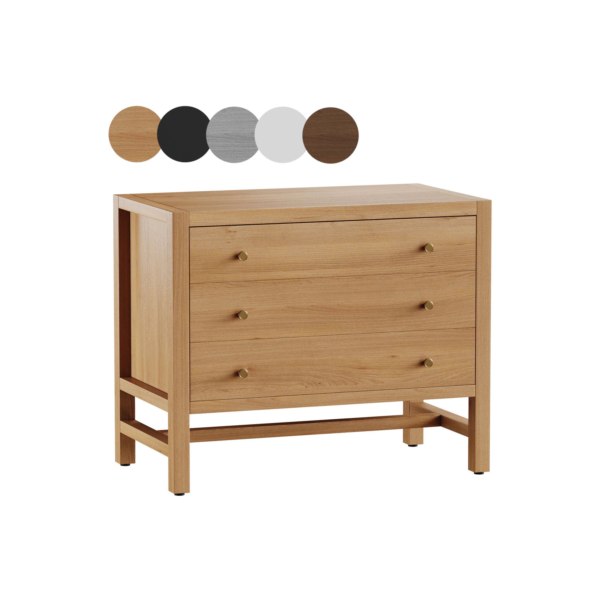 Hector Nightstand 3D Model .c4d .max .obj .3ds .fbx .stl .blend 