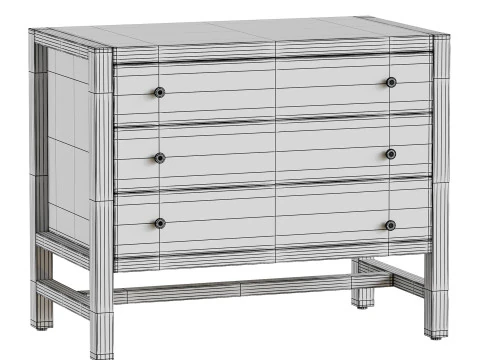 Hector Nightstand 3D Model