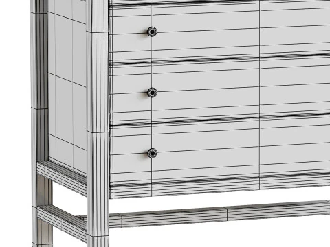 Hector Nightstand 3D Model