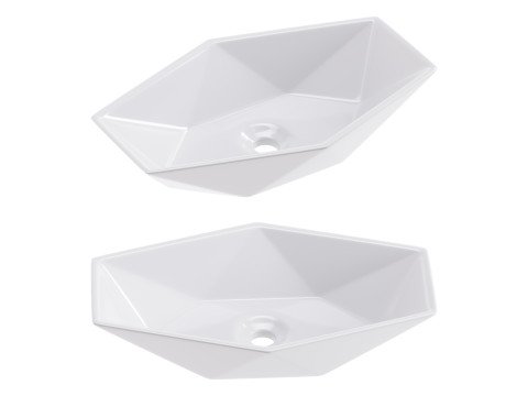 Hexy Bathroom Wash basin 3D Model