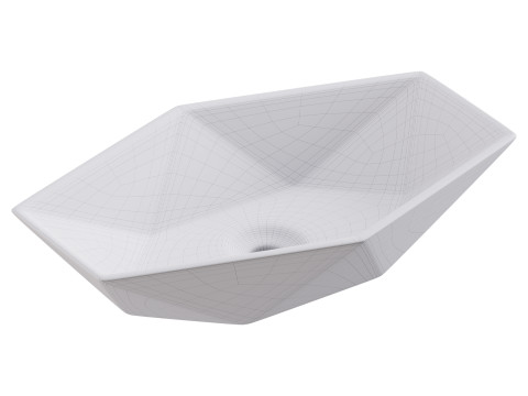 Hexy Bathroom Wash basin 3D 모델