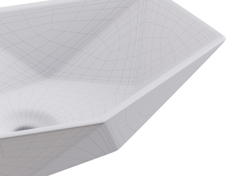 Hexy Bathroom Wash basin 3D 모델