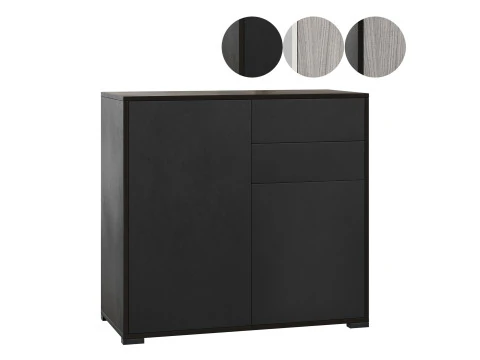 HOMCOM Prasmanan Gloss Tinggi Hitam Model 3D