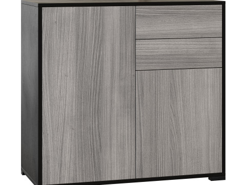 HOMCOM High Gloss Buffet Black Modèle 3D
