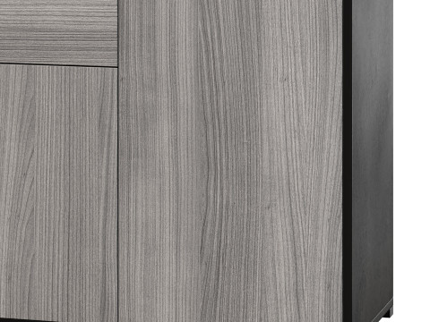 HOMCOM High Gloss Buffet Black Modèle 3D