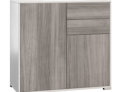 HOMCOM High Gloss Buffet Black Modèle 3D