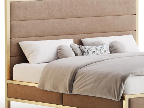 Tempat Tidur King Homfa Model 3D