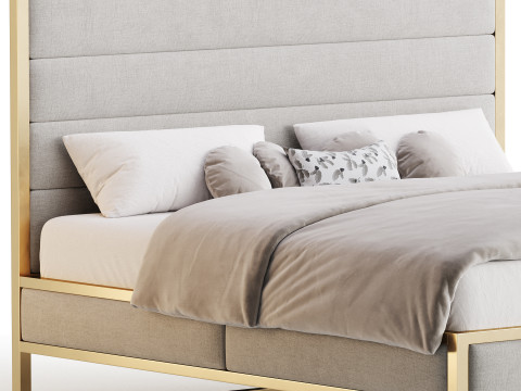 Homfa King Bed 3D 模型