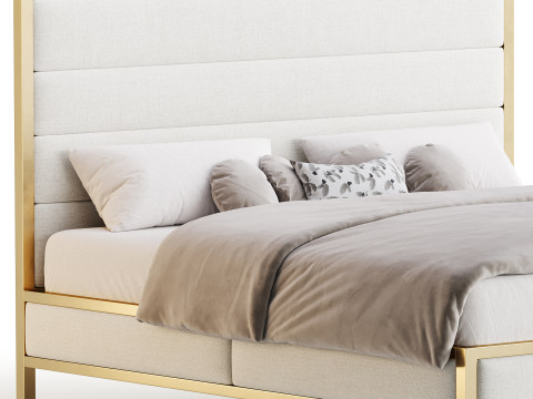 Homfa King Bed 3D 模型