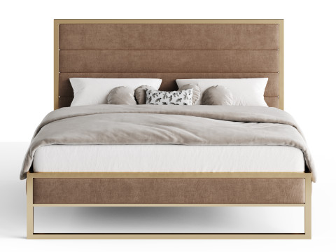 Homfa King Bed 3D 模型