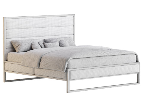 Homfa King Bed 3D 模型