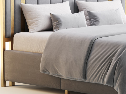 HOWE King Size Bed 3D Model