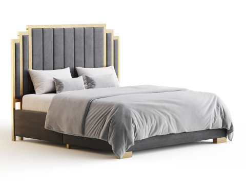 HOWE King Size Bed 3D Model