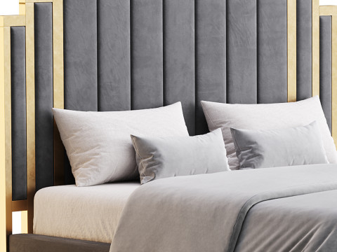 HOWE King Size Bed 3D Model