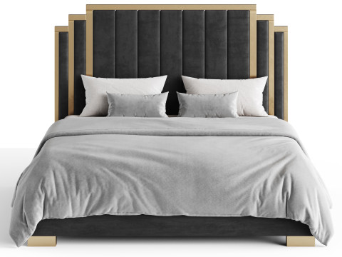 HOWE King Size Bed 3D Model