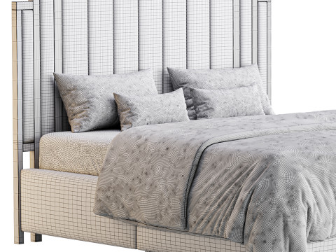 HOWE King Size Bed 3D Model