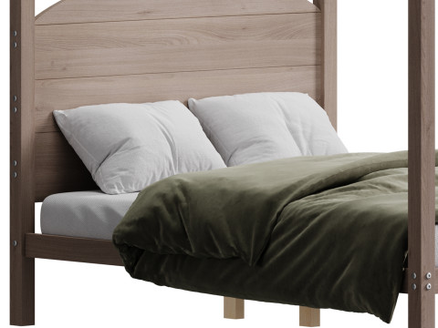 Kids bed Euroco Modello 3D