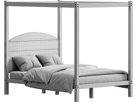 Kids bed Euroco Modello 3D