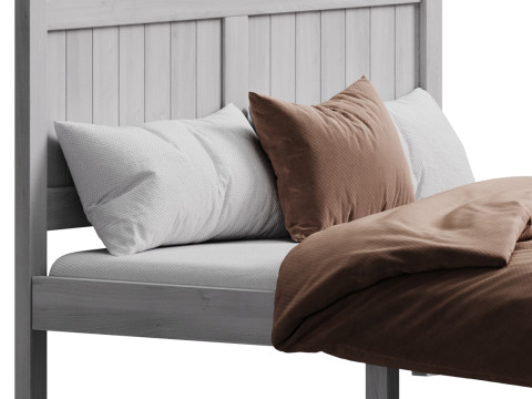 Kids bed Zimtown Full Bed Frame 3D Model