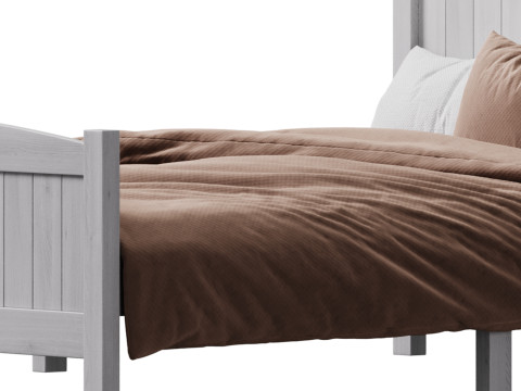 Kids bed Zimtown Full Bed Frame 3D Model