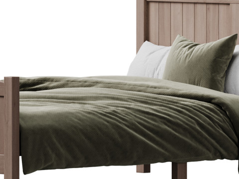 Kids bed Zimtown Full Bed Frame 3D Model