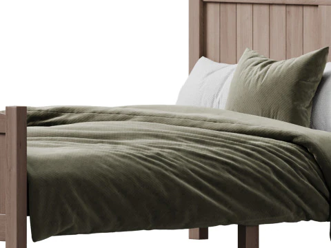Kids bed Zimtown Full Bed Frame 3D Model