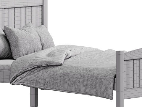 Kids bed Zimtown Full Bed Frame 3D Model