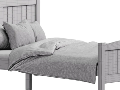 Kids bed Zimtown Full Bed Frame 3D Model