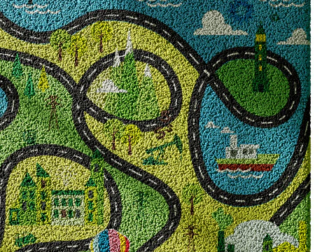 Kids carpet set 1 3D Model