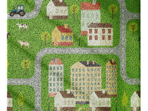 Kids carpet set 1 Modèle 3D