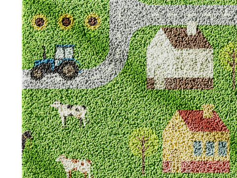 Kids carpet set 1 3D Model