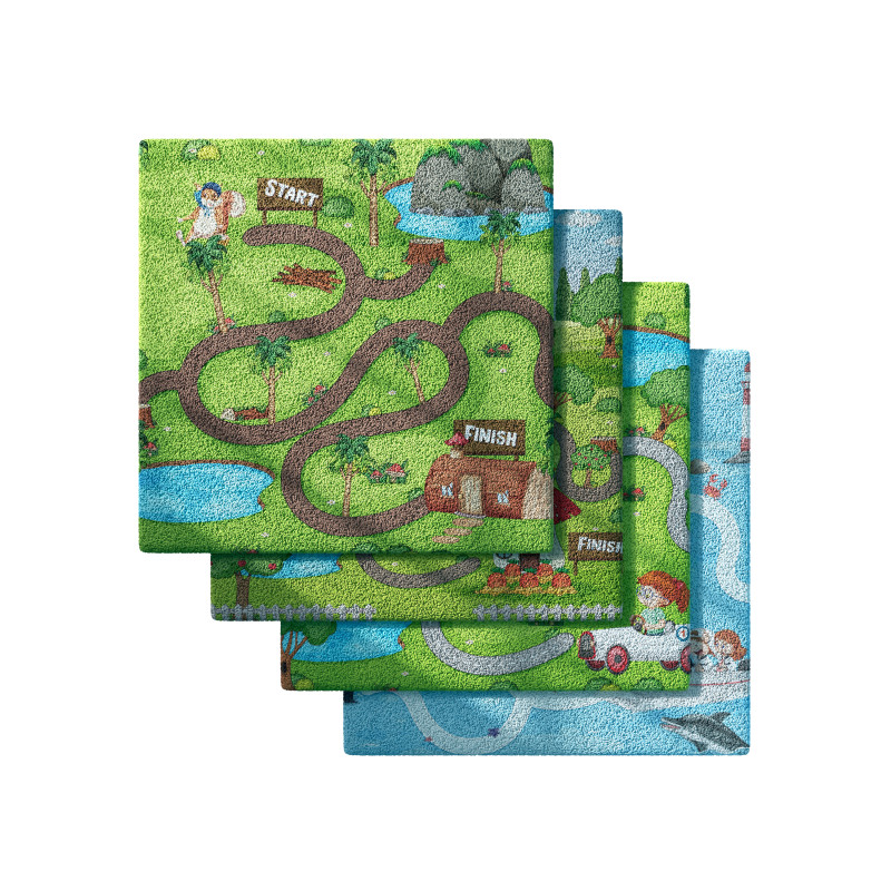 Kids carpet set 2 3D Model .c4d .max .obj .3ds .fbx .stl .blend 
