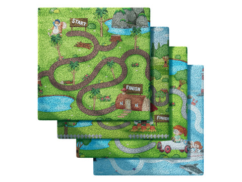 Kids carpet set 2 3D Model