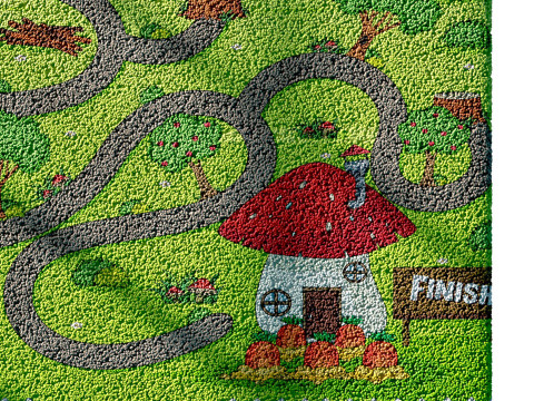 Kids carpet set 2 3D Model