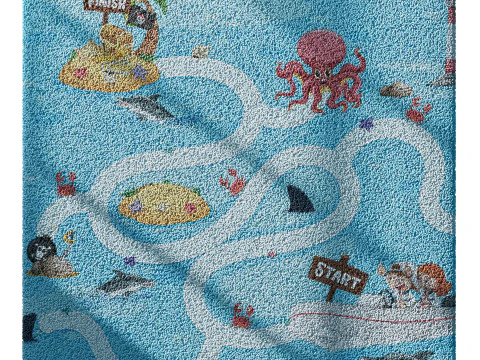 Kids carpet set 2 3D Model