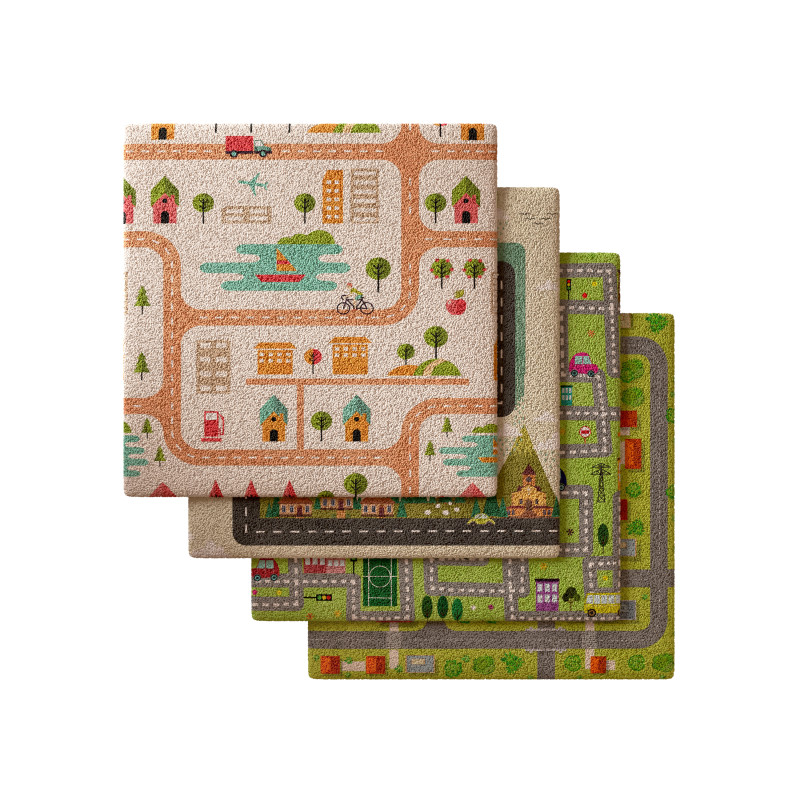 Kids carpet set 3 3D Model .c4d .max .obj .3ds .fbx .stl .blend 