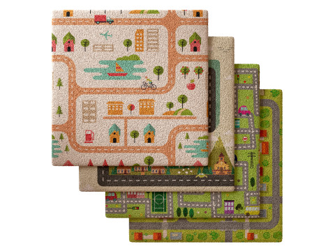Kids carpet set 3 3Dモデル