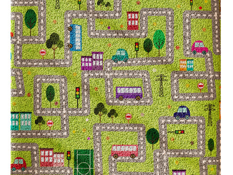 Kids carpet set 3 3D Model