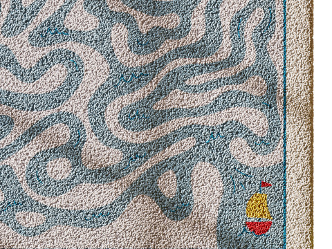 Kids carpet set 4 Model 3D