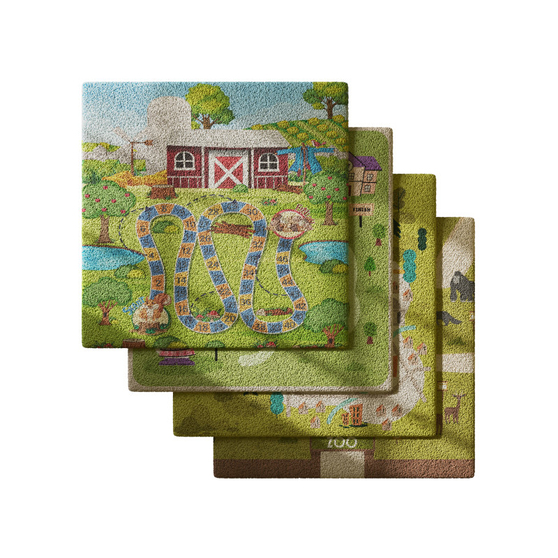 Kids carpet set 5 3D Model .c4d .max .obj .3ds .fbx .stl .blend 